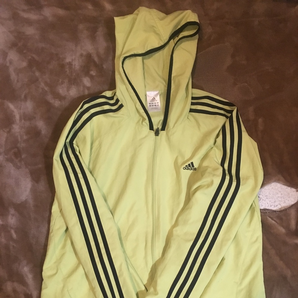 Yellow adidas wind  breaker